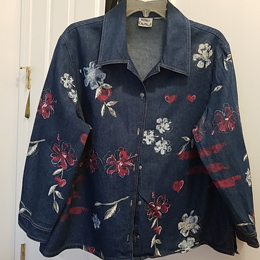 Floral Jean Jacket